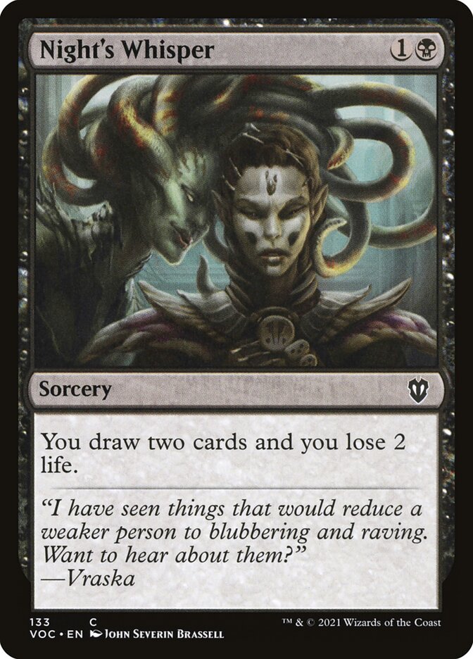 Night's Whisper (Commander: Innistrad: Crimson Vow) 