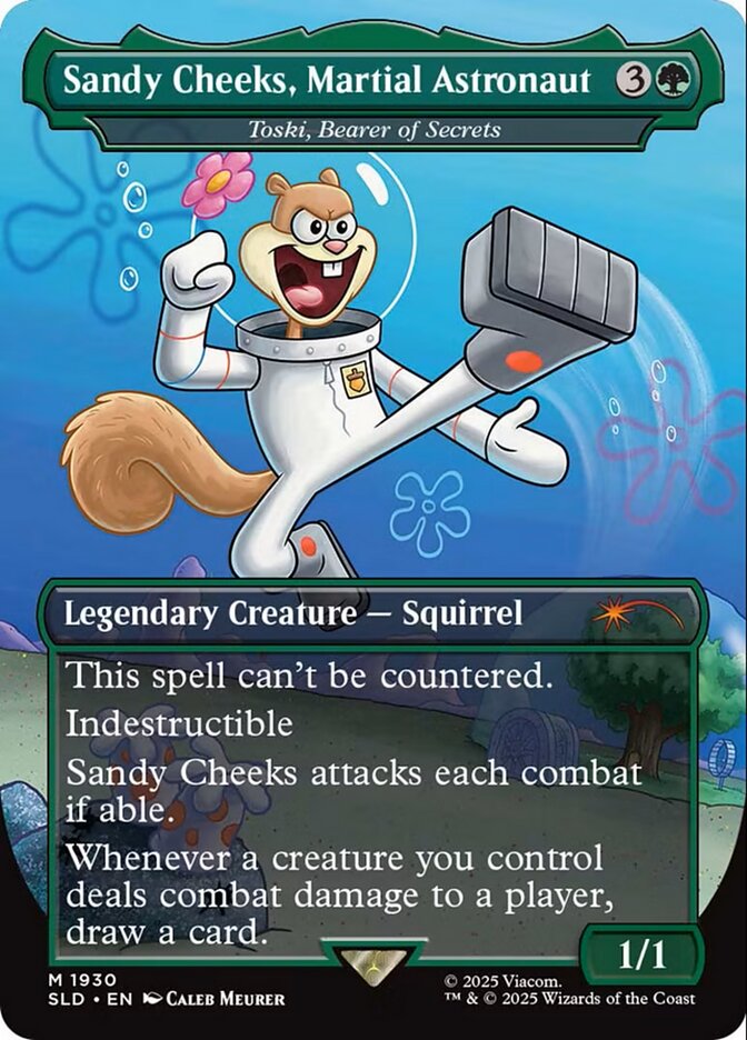 Sandy Cheeks, Martial Astronaut // Toski, Bearer of Secrets 1930 (Secret Lair Drop Series)  - Borderless