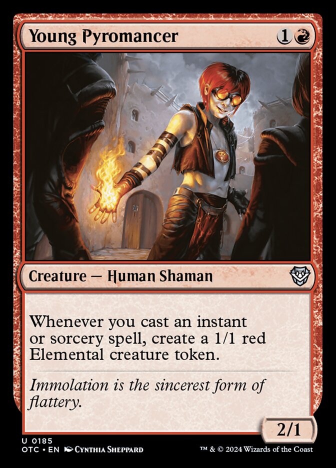 Young Pyromancer 185/342 (Commander: Outlaws of Thunder Junction) 