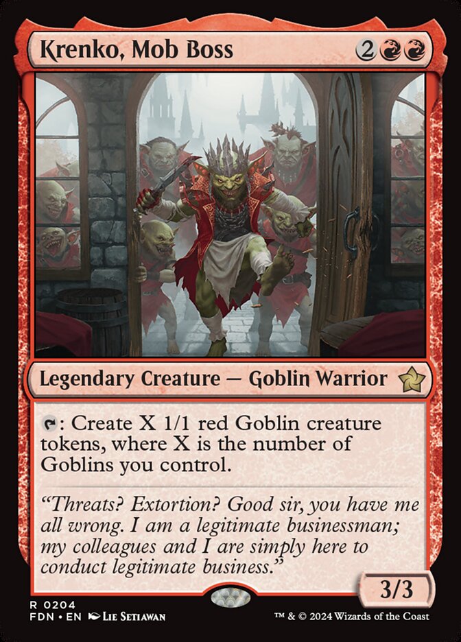 Krenko, Mob Boss (Foundations)  - Foil