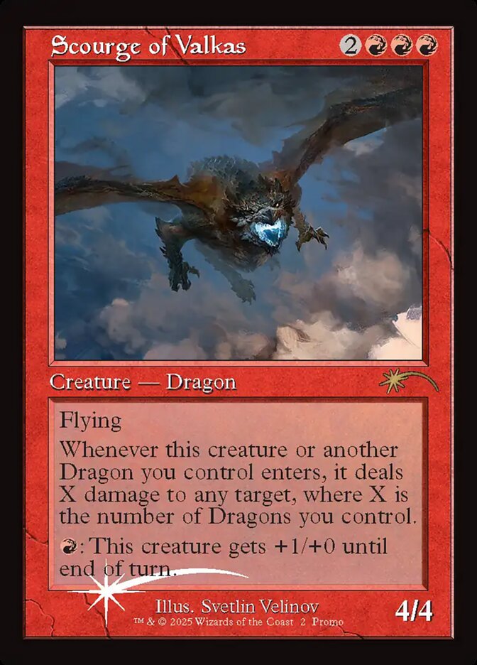 Scourge of Valkas 14/19 (MagicFest Cards)  - Retro Foil