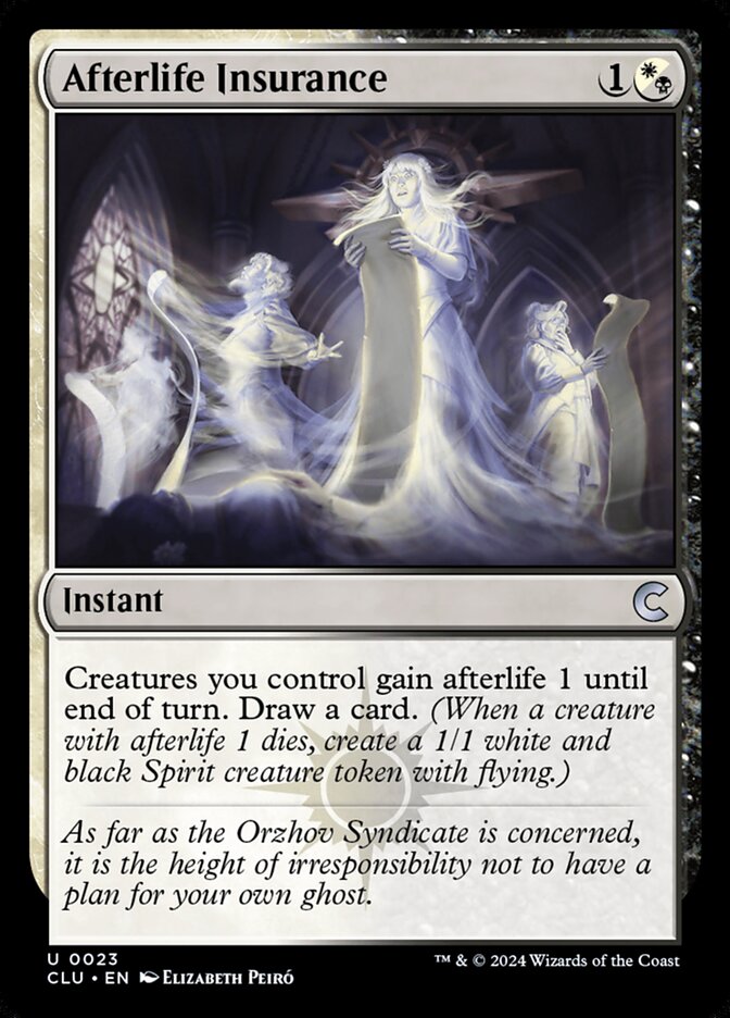 Afterlife Insurance (Ravnica: Clue Edition) 