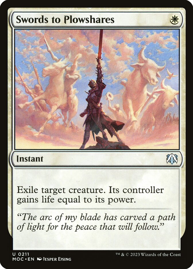 Swords to Plowshares (Commander: March of the Machine) 