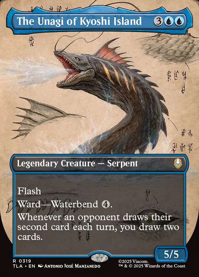 The Unagi of Kyoshi Island 319/286 (Avatar: The Last Airbender)  - Borderless Foil