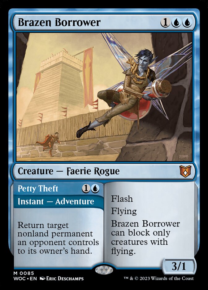 Brazen Borrower // Petty Theft 85/173 (Commander: Wilds of Eldraine) 