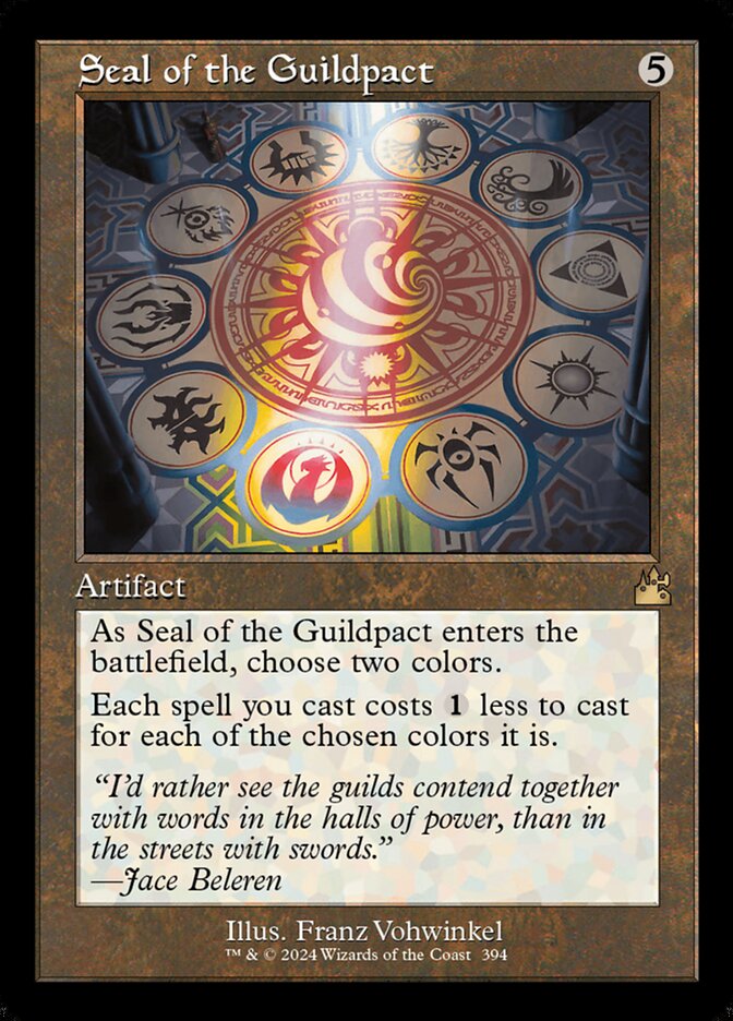 Seal of the Guildpact 394/291 (Ravnica Remastered)  - Retro Foil