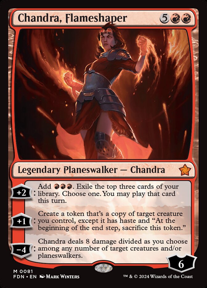 Chandra, Flameshaper (Foundations)  - Foil