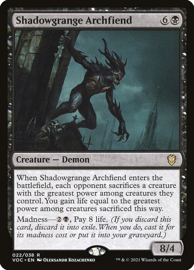 Shadowgrange Archfiend (Commander: Innistrad: Crimson Vow) 