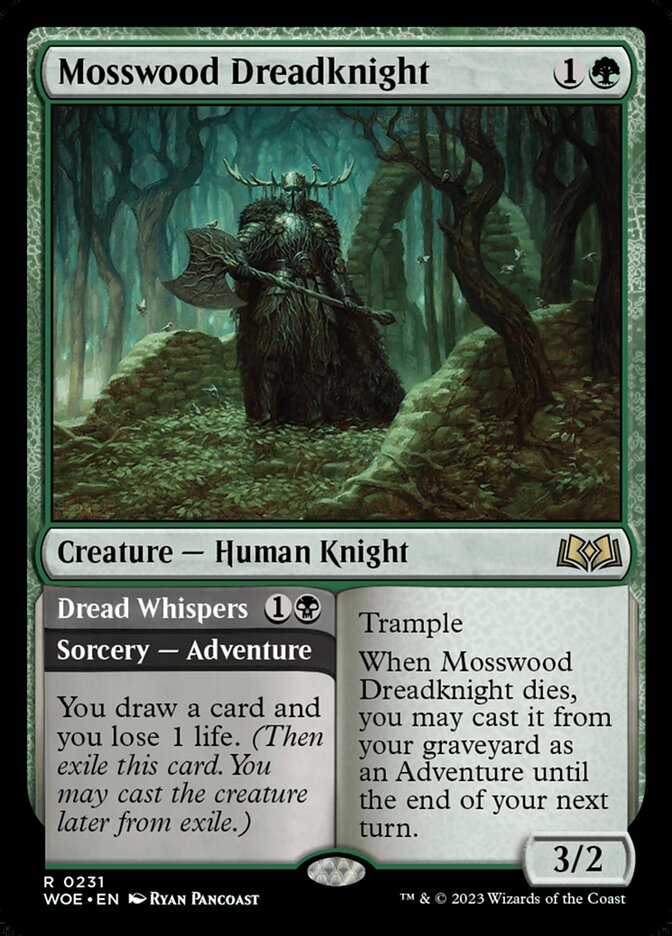 Mosswood Dreadknight // Dread Whispers (Wilds of Eldraine)  - Foil