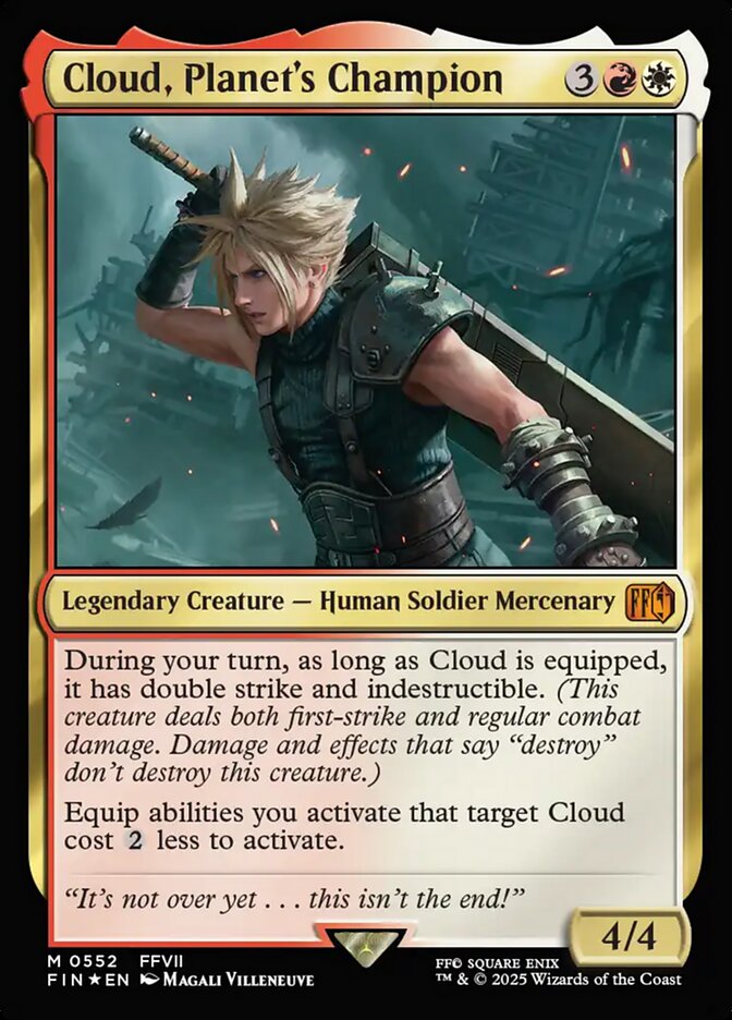 Cloud, Planet's Champion 552 (FINAL FANTASY)  - Foil