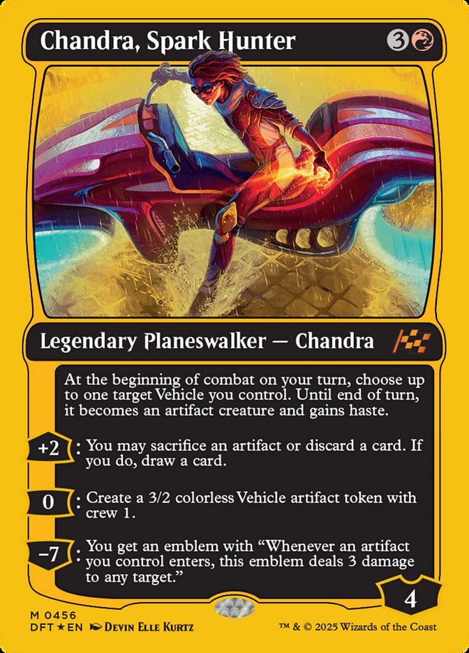 Chandra, Spark Hunter 456 (Aetherdrift)  - First-Place Foil