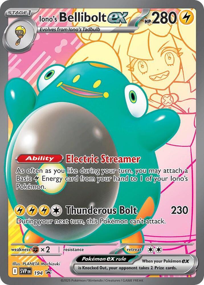 Iono's Bellibolt ex 194 (SV: Scarlet & Violet Promo Cards)  - Holofoil