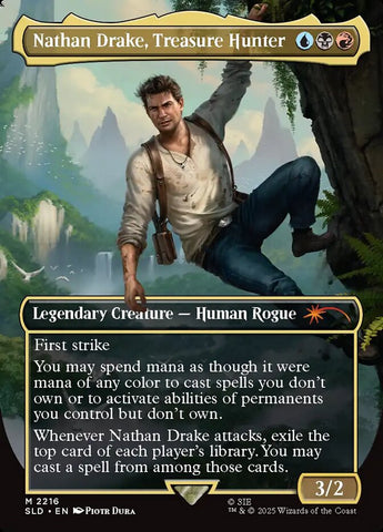 Nathan Drake, Treasure Hunter 2216/1 (Secret Lair Drop Series)  - Borderless