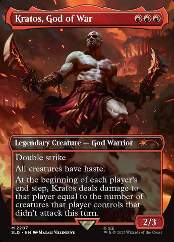Kratos, God of War 2207 (Secret Lair Drop Series)  - Borderless