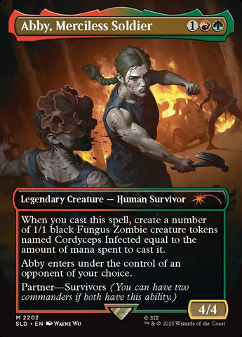 Abby, Merciless Soldier 2202/1 (Secret Lair Drop Series)  - Borderless
