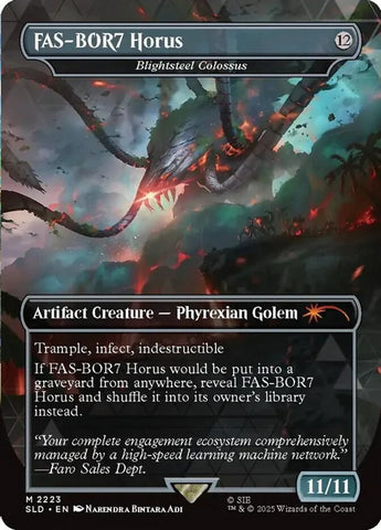 FAS BOR7 Horus // Blightsteel Colossus 2223/1 (Secret Lair Drop Series)  - Borderless