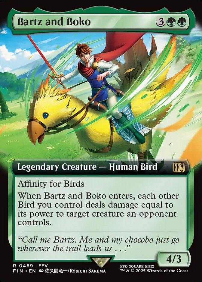 Bartz and Boko 469/309 (FINAL FANTASY)  - Extended Art 