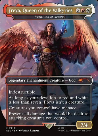 Freya, Queen of the Valkyries // Iroas, God of Victory 2215/1 (Secret Lair Drop Series)  - Borderless