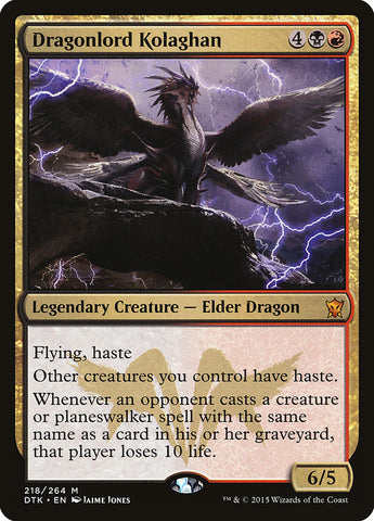 Dragonlord Kolaghan 218/264 (Dragons of Tarkir) 