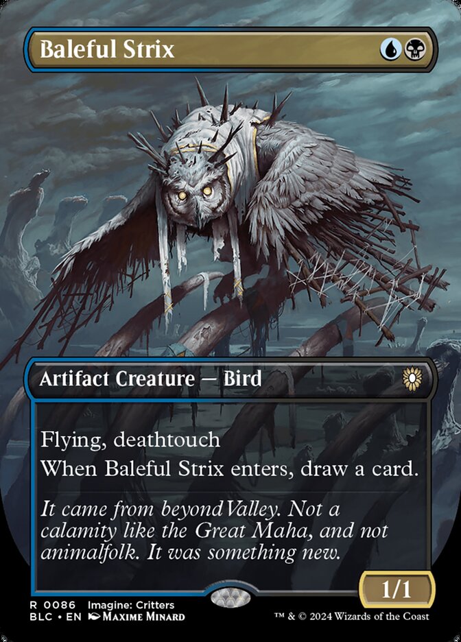 Baleful Strix (Commander: Bloomburrow)  - Foil