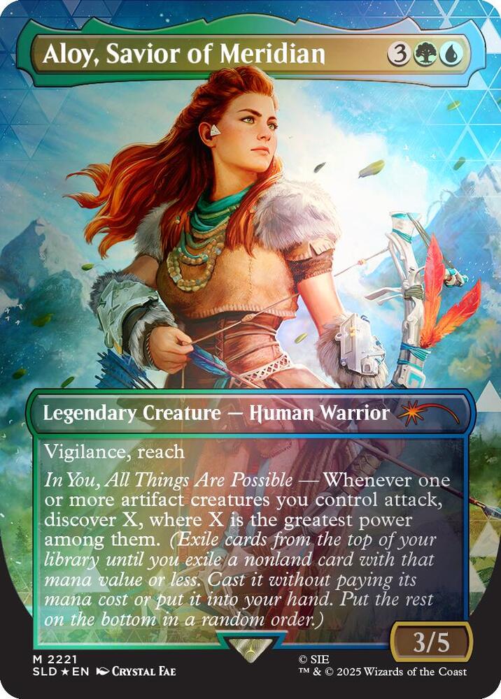 Aloy Savior of Meridian Rainbow Foil (Secret Lair Drop Series)  - Foil