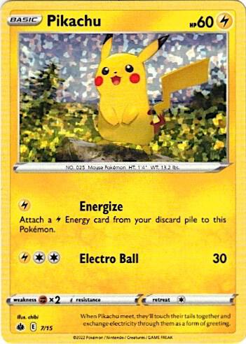 Pikachu 007/015 (McDonald's Promos 2022)  - Holofoil
