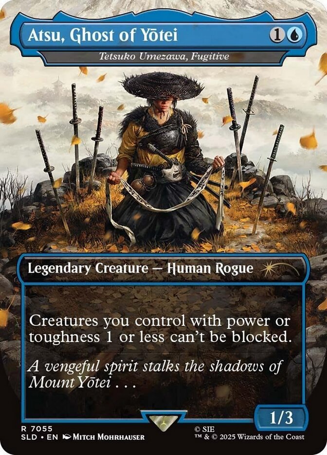 Atsu Ghost of Yotei // Tetsuko, Umezawa Fugitive 7055/1 (Secret Lair Drop Series)  - Borderless