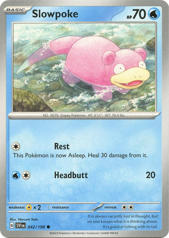 Slowpoke 042 198 042/198 (SV01: Scarlet & Violet Base Set)  - Reverse Holofoil