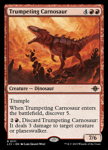 Trumpeting Carnosaur (The Lost Caverns of Ixalan)  - Foil