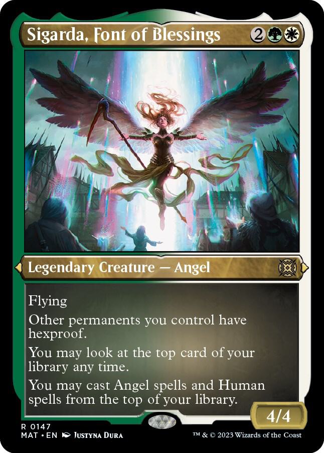 Sigarda Font of Blessings Foil Etched (March of the Machine: The Aftermath)  - Foil