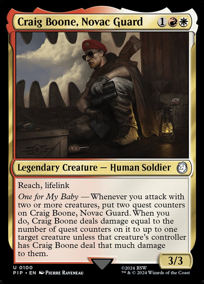 Craig Boone, Novac Guard (Universes Beyond: Fallout)  - Foil