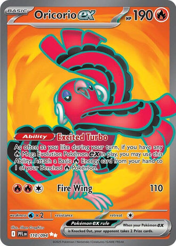 Oricorio ex 110/094 (ME02: Phantasmal Flames)  - Holofoil