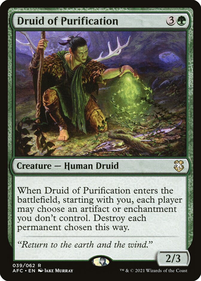 Druid of Purification (Commander: Adventures in the Forgotten Realms) 