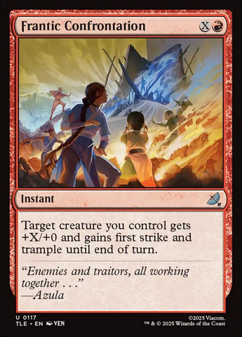 Frantic Confrontation 117/317 (Avatar: The Last Airbender: Eternal-Legal)  - Foil