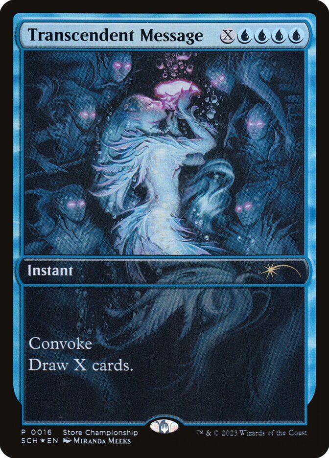 Transcendent Message 16 (Game Day & Store Championship Promos)  - Full Art Foil