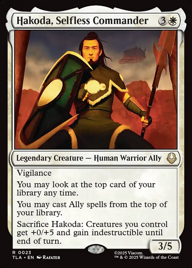 Hakoda, Selfless Commander (Avatar: The Last Airbender)  - Foil
