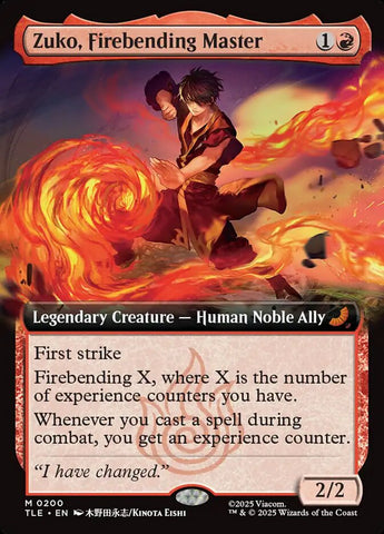 Zuko Firebending Master Extended Art 200 (Avatar: The Last Airbender: Eternal-Legal)  - Foil
