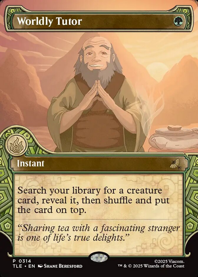 Worldly Tutor 314/317 (Avatar: The Last Airbender: Eternal-Legal)  - Showcase