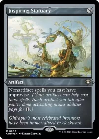 Inspiring Statuary Foil Etched (Commander Masters)  - Foil