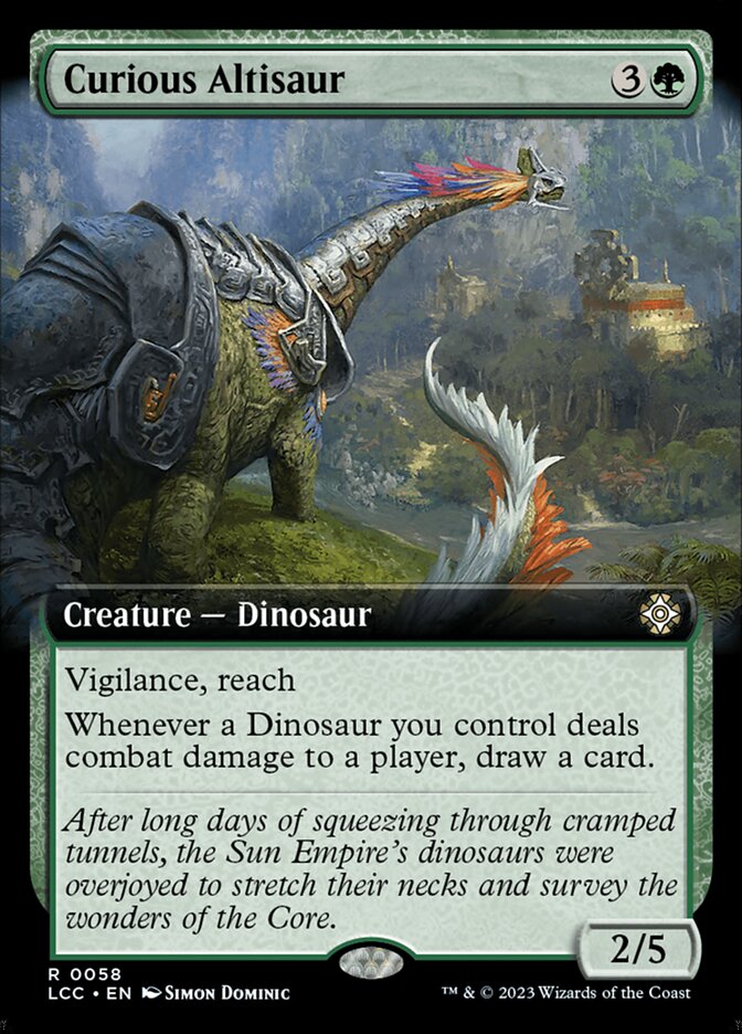 Curious Altisaur 58 (Commander: The Lost Caverns of Ixalan) 