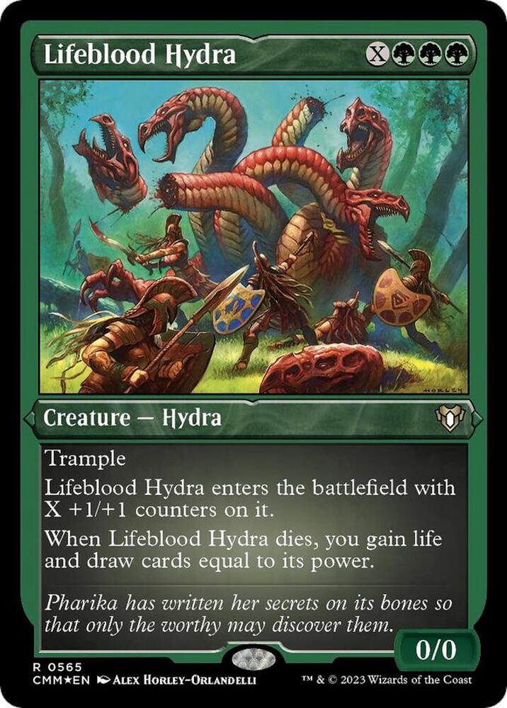 Lifeblood Hydra Foil Etched (Commander Masters)  - Foil