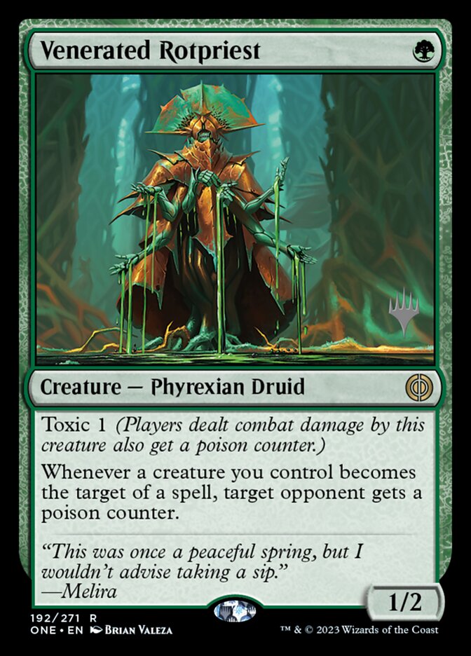Venerated Rotpriest (Promo Pack: Phyrexia: All Will Be One) 