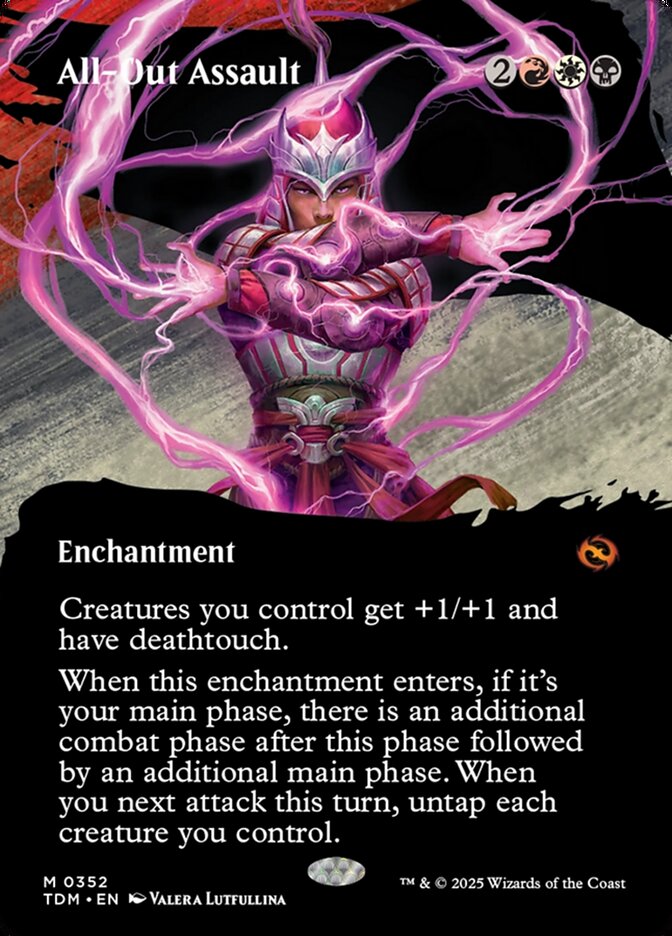 All-Out Assault 352 (Tarkir: Dragonstorm)  - Borderless