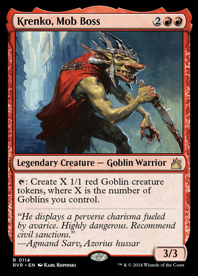 Krenko, Mob Boss (Ravnica Remastered)  - Foil