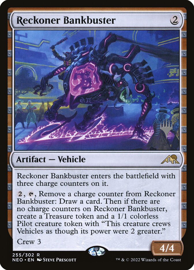 Reckoner Bankbuster (Promo Pack: Kamigawa: Neon Dynasty)  - Foil