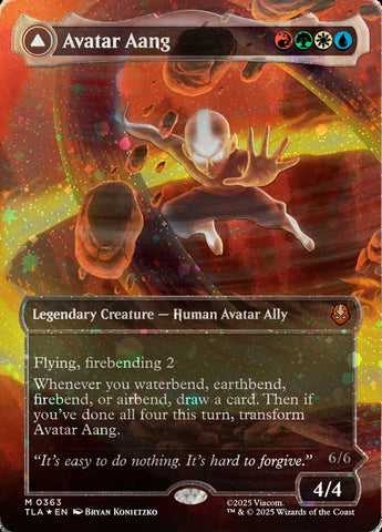 Avatar Aang // Aang, Master of Elements Borderless 363/286 (Avatar: The Last Airbender)  -  Raised Foil