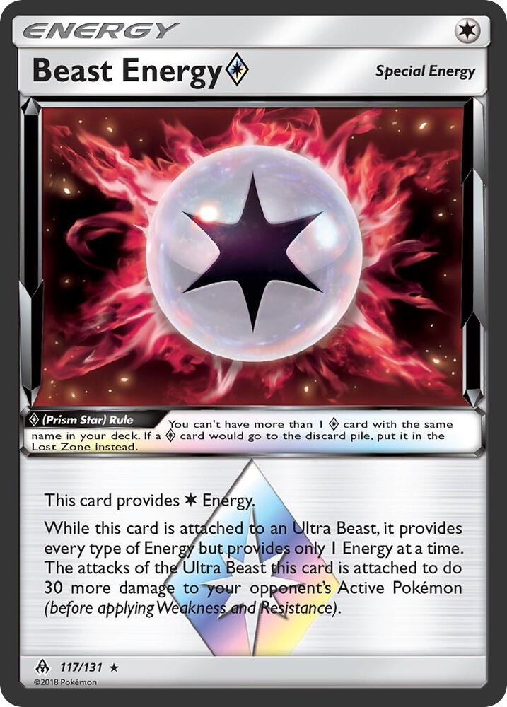 Beast Energy Prism Star 117/131 (SM - Forbidden Light)  - Holofoil