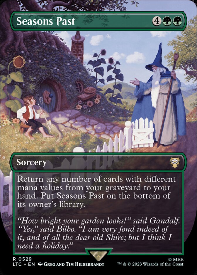 Seasons Past 529/347 (Commander: The Lord of the Rings: Tales of Middle-earth)  - Borderless Foil