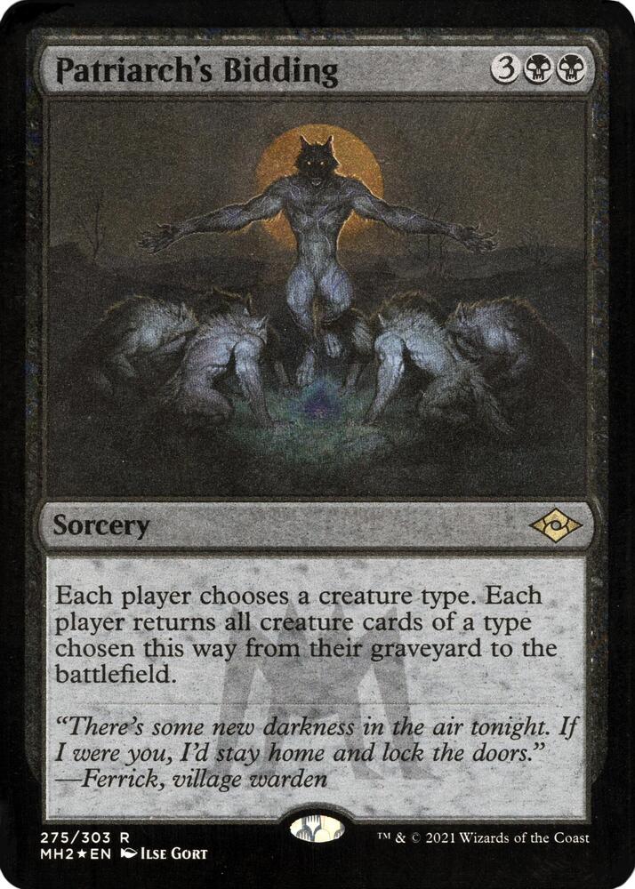 Patriarchs Bidding Foil Etched (Modern Horizons 2)  - Foil