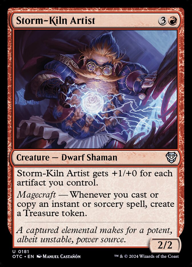 Storm-Kiln Artist 181/342 (Commander: Outlaws of Thunder Junction) 